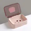 Porta Sabonete de Plástico com Tampa, Caixa de Sabonete Portátil à Prova d'Água, Recipiente de Armazenamento de Sabonete para Casa e Viagem para Manter o Sabonete Seco[][S13]