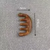 Peine de Masaje de Sándalo Dragón y Fénix Peine para Meridianos de la Cabeza de Sándalo Terapia para la Cabeza Masajeador Raspador Desbloqueo del Cuero Cabelludo Peine de Dientes Anchos Portátil