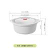 Suministro directo de fábrica horno microondas calentamiento especial tazón para sopa caliente caja para vaporizar arroz con tapa caja para conservar alimentos redondo grande recipiente para fideos instantáneos