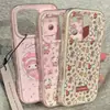 Funda Rosa Fresca y Linda de Sanrio para Teléfono Adecuada para Apple 17 Pro Max, iPhone 16, Linda 15 Dibujos Animados 14