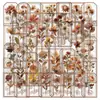 ColecciónSet Completo de Pegatinas Florales, Artísticas, Vintage, Frescas, Sencillas, Decorativas Impermeables para DIY en Diarios, Mayoreo