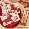 Tarjetas de Felicitación Personalizadas 2026 Año del Caballo para Clientes, Tarjetas Decorativas de Regalo de Año Nuevo de Alta Gama, Diseño e Impresión para Empresas para Regalar a Clientes