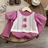 Conjunto de Otoño para Niñas 2026 Nuevo Elegante Chaleco y Camiseta Básica para Bebés, Conjunto de Tres Piezas de Pantalones Vaqueros de Primavera y Otoño para Niños
