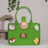 Bolso de Fieltro de Celebridad de Internet, Bolsa de Regalo de Alta Gama, Bolso Tote Pequeño de Fieltro de Dibujos Animados, Bolso de Mano Souvenir de Luna Llena