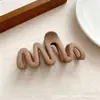Pinza para el Cabello Grande Ondulada Simple Personalizada, Accesorio para el Cabello para Cabello Grueso, Pasador de Gama Alta, Pinza de Tiburón al por Mayor