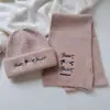 Bufanda de Punto de Mezcla de Lana Bordada de Dóberman Nueva y Linda Estilo Japonés Calentador de Cuello Versátil para Mujer Otoño e Invierno Calidez para Estudiantes