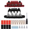 Linha de Conexão para Motorhome e Iate M10 Stud de Conexão de Alta Corrente Par Vermelho e Preto Bloco de Distribuição com 4 Studs suit