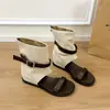 Sandalias de cuña de punta abierta de moda para mujer, Novedad Verano 2026 Estilo Nicho Retro Francés con Hebilla de Cinturón, Botines Delgados y Versátiles