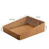 Grande cesta de armazenamento com trama semelhante ao rattan, no estilo INS da moda, perfeita para organizar armários e guarda-roupas, e para armazenamento simples na sala de estar