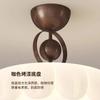[Estrictamente Seleccionado] Lámpara de Techo Estilo Francés de la Edad Media Tardía Lámpara de Habitación Estilo Flor de Madera de Nogal Retro Crema Nuevo Estilo 2025