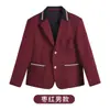 Blazer para niños y niñas, chaqueta de traje color liso estilo universitario, otoño, para niños mayores y estudiantes, azul marino, entrega en una sola pieza