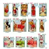 Luzes Elétricas LED de Modelagem de Natal Chapéu de Natal Dachshund Cachorro Rotativo Decoração para Exterior e Interior Arranjo