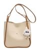 Bolso bandolera de diseño nicho de alta gama para mujer 2023 nuevo otoño sencillo bolso cubo bolso de hombro con colgante