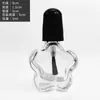 Variedad transparente de especificaciones forma capacidad arte de uñas con pincel botella de esmalte de uñas de vidrio botella dividida para rubor botella vacía en stock