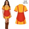 Série de TV Americana "2 Broke Girls" Anime Cosplay Bar Fast Food Empregada de Serviço Performance Traje Atacado Transfronteiriço