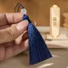 Borla Pequeña de 8 cm Flecos Material Hecho a Mano para DIY Estilo Antiguo Bolsita de Aromas Abanico Pasador Marcapáginas Colgante para Ropa Decoración de Borla