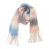 Fornecimento Direto da Fábrica Comércio Exterior Transfronteiriço Outono e Inverno Novo Estilo Fio Bouclé Borla Grossa Cor Gradiente Lenço Xale