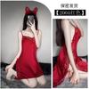 Lingerie Sexy Sedutora Renda Provocante Costas Nuas Vestido de Dormir Conjunto Paixão Cetim Roupas Quentes para Casa Femininas