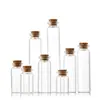 Botella Controlada de 22 ml con Tapa de Rosca y Tapón de Corcho, Botella de los Deseos, Botella de Deriva, Botella Dispensadora de Pastillas de Alcanfor Dulce, Botella de Almacenamiento para Perlas Doradas