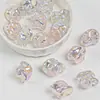 Dingyi Ópalo Arcoíris Ola Hada Luna Fría Chapado en Metal Cuentas Irregulares Accesorios para Joyería DIY Pulsera Cadena para Teléfono Materiales