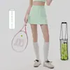 Conjunto Deportivo de Tenis para Mujer con Almohadillas en el Pecho, Bloques de Color, Tejido Fresco, Conjunto Casual de Dos Piezas, Conjunto de Ropa Anti-Exposición para Pilates y Yoga