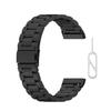 Correa de repuesto inteligente de acero inoxidable de tres tensiones para Fitbit Versa3/4/Sense2/Sense