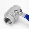 Válvula de Bola de Acero Inoxidable 304 Interruptor de Agua Rosca Interna Diámetro Nominal Completo Rosca Interna Dos Piezas Válvula de Calefacción Doméstica 4 Puntos
