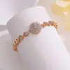 Pulsera Elegante Estilo Francés de Disco de Circonita Cielo Estrellado, Sencilla y a la Moda, Lujo Ligero de Gama Alta, Regalo para Novia, Joyería de Moda