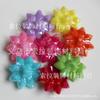 Suministro 11mm color sólido claro agujero grande color plástico flor pequeña diy bebé joyería con cuentas accesorios material