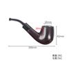 Changfeng Palm Metal Pipa para Fumar Pipa Pequeña con Filtro Microporoso Removible Fácil de Limpiar Baquelita Pipa Seca para Hombre