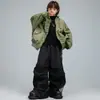 Ropa de Performance para Danza Hip-Hop Callejera Infantil, Chaquetas Hip-Hop para Niños, Trajes Geniales y Atractivos para Niñas, Ropa Hip-Hop Moderna de Manga Larga para Niños