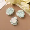 Estilo Isla de Verano Flores de Cristal Azul Fresco Aretes DIY Vacaciones en la Costa Clips Laterales Flor para Zapatos Accesorios