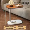 Carrinho de armazenamento para a sala de estar, prateleira com rodas, mesa de cabeceira de chão, mesa lateral de sofá móvel com rodas, mesinha de centro pequena