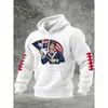 Sudadera con capucha para hombre de venta caliente transfronteriza 2026 con estampado 3D de cuadros pequeños Sudadera deportiva tipo jersey Hecha a medida