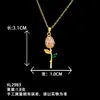 Collar para Mujer Transfronterizo Popular Collar de Perlas con Lazo Diseño de Nicho Versátil No se Desvanece Accesorios de Acero de Titanio de Gama Alta
