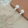 Acessórios para Joias DIY de Eletroforese, Pente de Noiva Estilo Antigo, Adorno de Cabelo, Acessório de Leque, Pente em U de Flor Pequena em Liga, Estilo Antigo