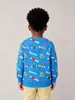 Ropa transfronteriza Estilo europeo y americano Niños Cohete Estampado completo Sudadera infantil Algodón de punto Niños pequeños Cuello redondo Camiseta interior