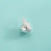 Accesorio de plata pura S990 versión ligera colgante de pez koi pulsera de cristal perla jade con cuentas DIY colgante de carpa