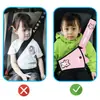 Protector de seguridad para coche de dibujos animados lindo, almohadilla para cinturón de seguridad de coche universal para niños