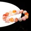 Pulsera de Jade Coral Natural Más Vendida Transfronteriza Multicolor Unisex de una Sola Vuelta Joyería de Cuentas de Piedra Natural al Por Mayor