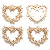 Atacado DIY acessórios de joias de liga espinhos pingente de coração pulseira chaveiro pingente decorativo A140
