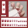 Parches para Manicura de Longitud Media, Uñas Postizas, Parches para Uñas Removibles, Estilo Popular de Celebridad de Internet, Parches para Uñas Desgastables