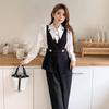 Macacão Ol Commuter Design Calça Reta para Mulheres Primavera 2025 Novo Macacão Slim com Caimento