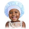 Gorro de Noche de Satén para Niños para Dormir, Lindo Gorro para el Cabello con Elástico para Niñas con Cabello Rizado, Gorro de Noche para Niños de Seda Imitada de Banda Ancha