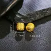 Prata 925 Banhada a Ouro com Acabamento Antigo Detalhado Acessórios de Contas Cilíndricas com Seis Caracteres de Lótus DIY Novos Acessórios Pequenos Chinoiserie