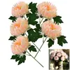 Simulación de Pantalla Flor de un Solo Tallo Capullo Crisantemo Tela de Seda Crisantemo Arreglo Floral Decoración Disfraz de Festival Flor Hecha a Mano Fábrica de Flores Venta al por Mayor