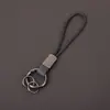 Nuevo llavero, llavero de coche de cuero esmerilado DIY de alta gama, llavero unisex, colgante de accesorio pequeño