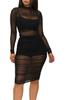 Moda de Verão Europeia e Americana Transfronteiriça Conjunto de Três Peças Feminino de Malha Sexy Vestido Longo de Manga Longa Shorts de Alça Sem Alças