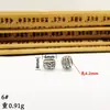 Xizang Plata Estilo Retro Barril Recto Cuentas DIY Accesorios para Joyería Hecha a Mano Pulsera Collar Cuentas de Agujero Grande Accesorios Metabo
