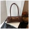 Bolsa Feminina Elegante de Alta Qualidade Transfronteiriça com Grande Capacidade, Nova Coleção Verão 2026 Estilo Coreano de Nicho Bolsa de Ombro Único/Sob o Braço Baguette